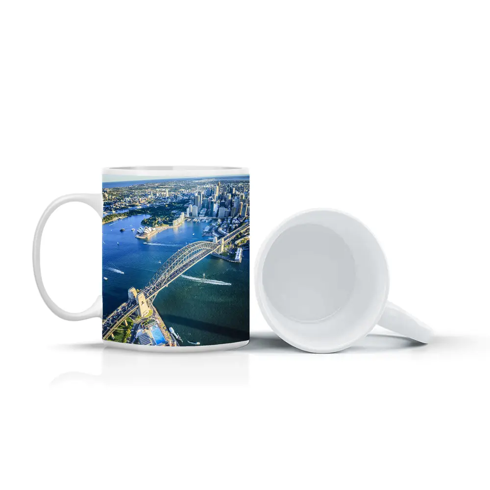 Sydney Harbour Bridge Aerial City View – Mugs