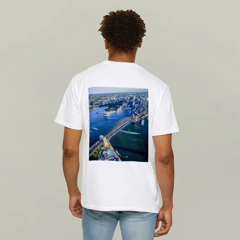 Sydney Harbour Bridge Aerial City View – T-Shirts