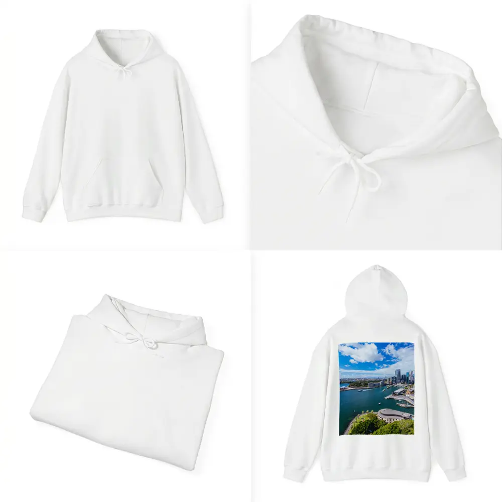Sydney Opera House Harbour Skyline Aerial View – Hoodies