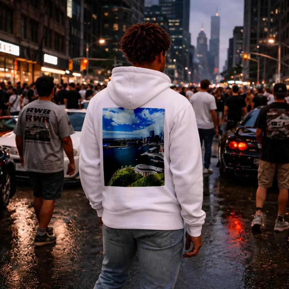 Sydney Opera House Harbour Skyline Aerial View – Hoodies