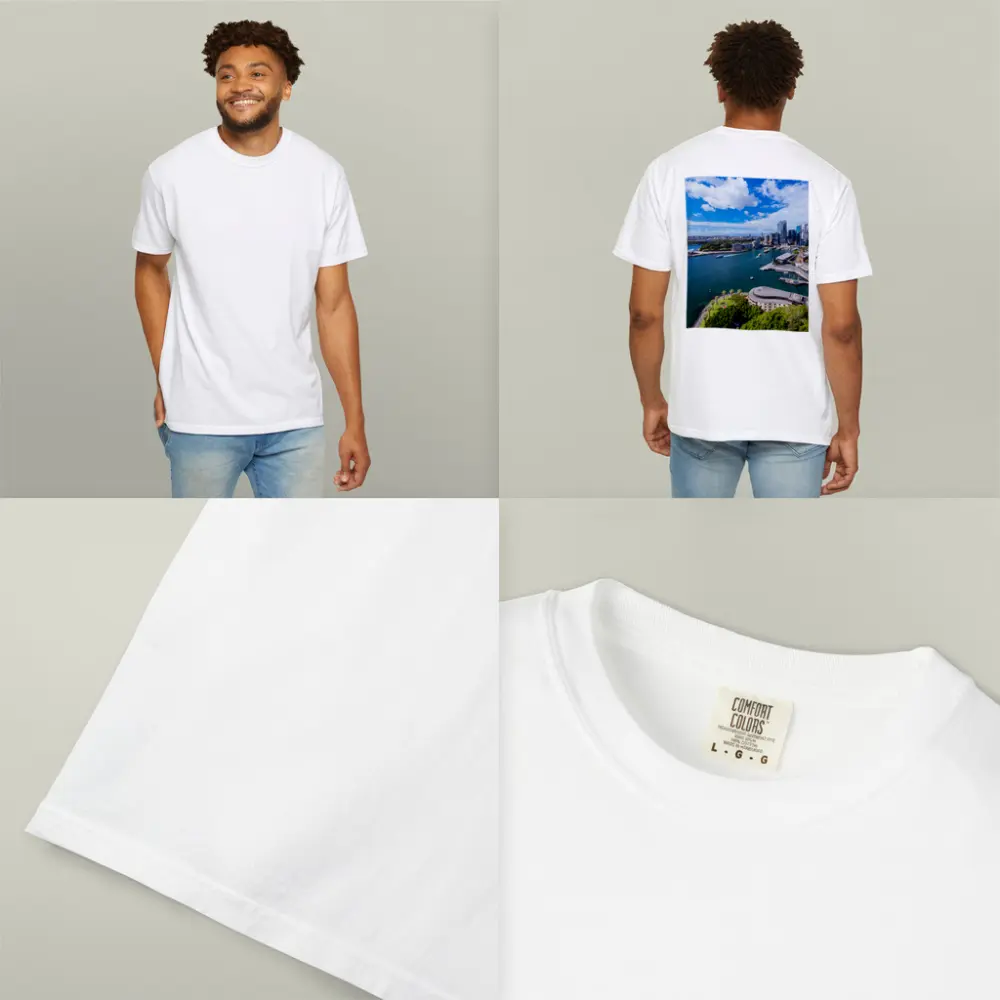 Sydney Opera House Harbour Skyline Aerial View – T-Shirts