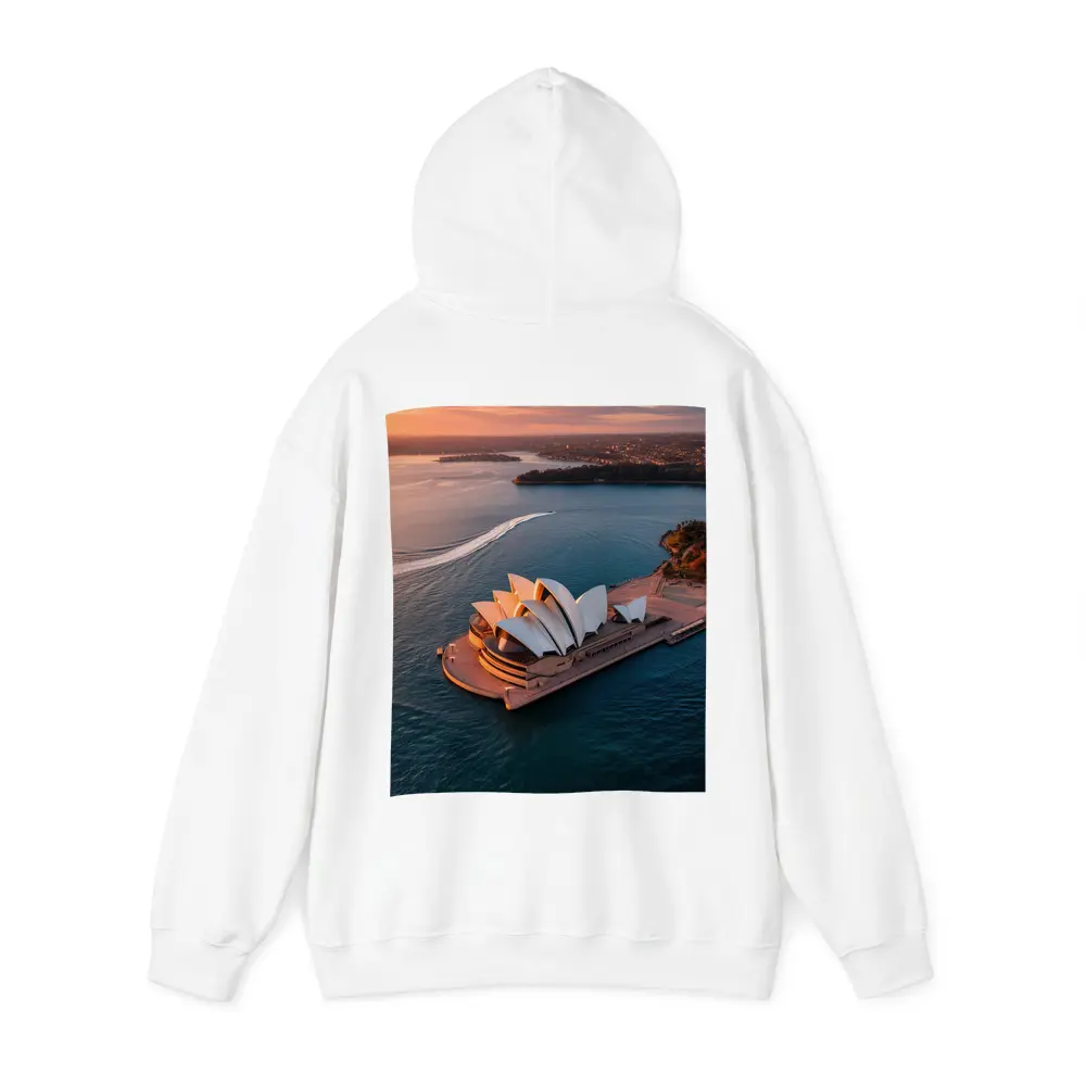 Sydney Opera House Aerial Sunset Harbor View – Hoodies