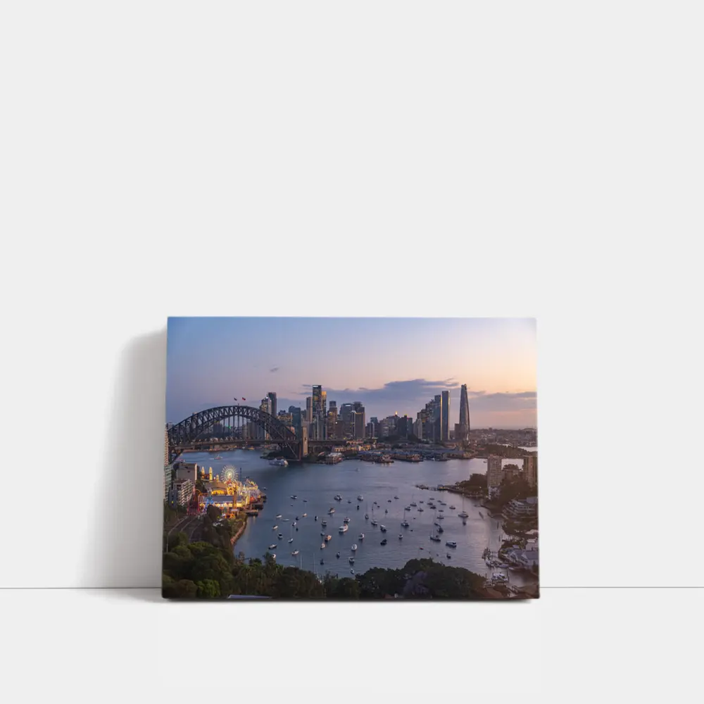 Sydney Harbour Bridge Skyline at Dusk – Wall Art