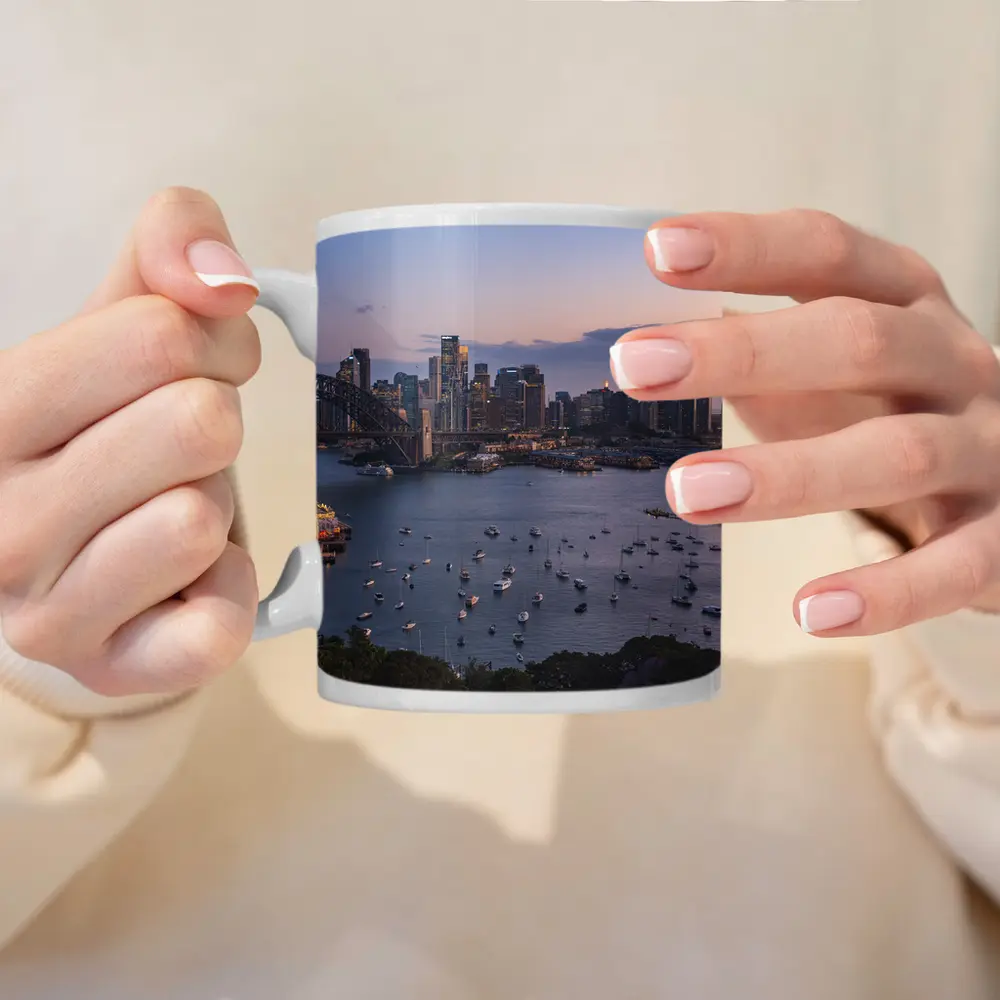 Sydney Harbour Bridge Skyline at Dusk – Mugs