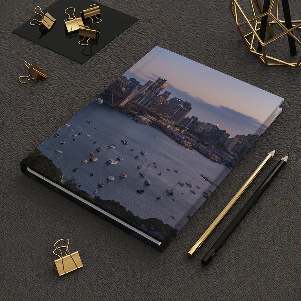 Sydney Harbour Bridge Skyline at Dusk – Notebooks