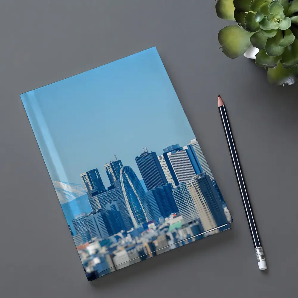 Tokyo Skyline Mount Fuji Blue Sky – Notebooks