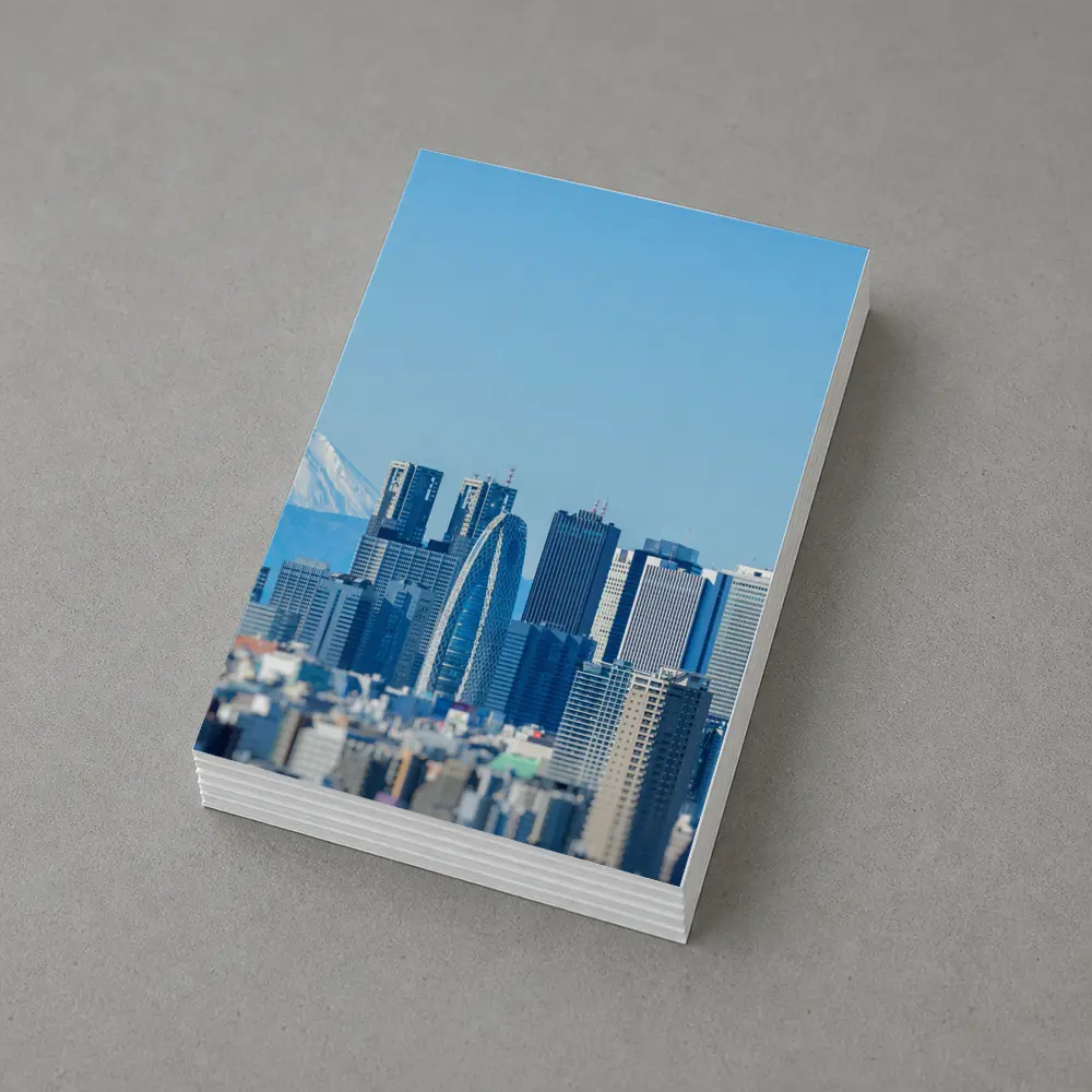Tokyo Skyline Mount Fuji Blue Sky – Postcards