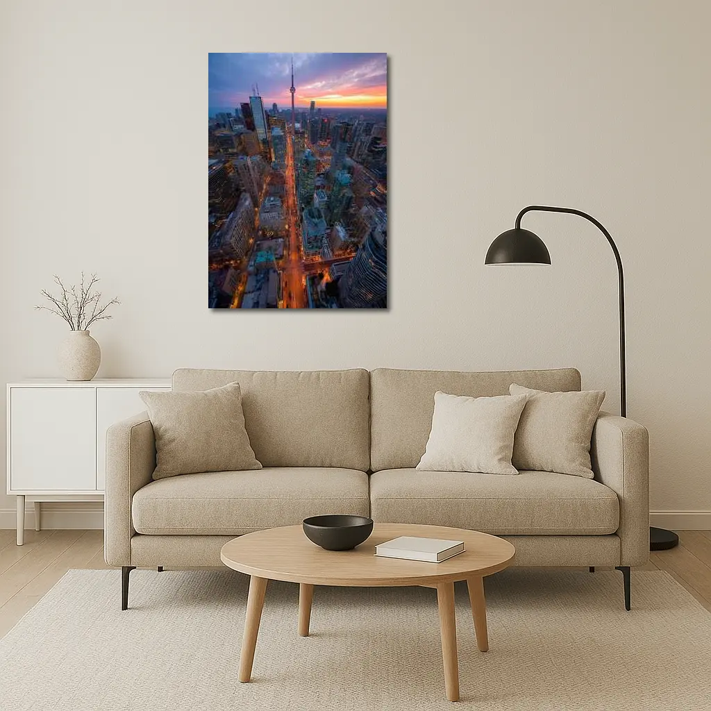 Toronto CN Tower Skyline at Sunset – Wall Art