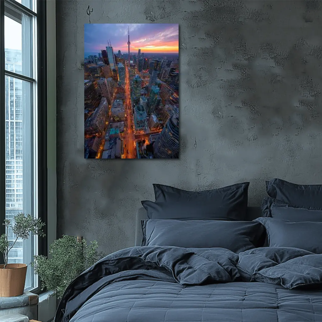 Toronto CN Tower Skyline at Sunset – Wall Art