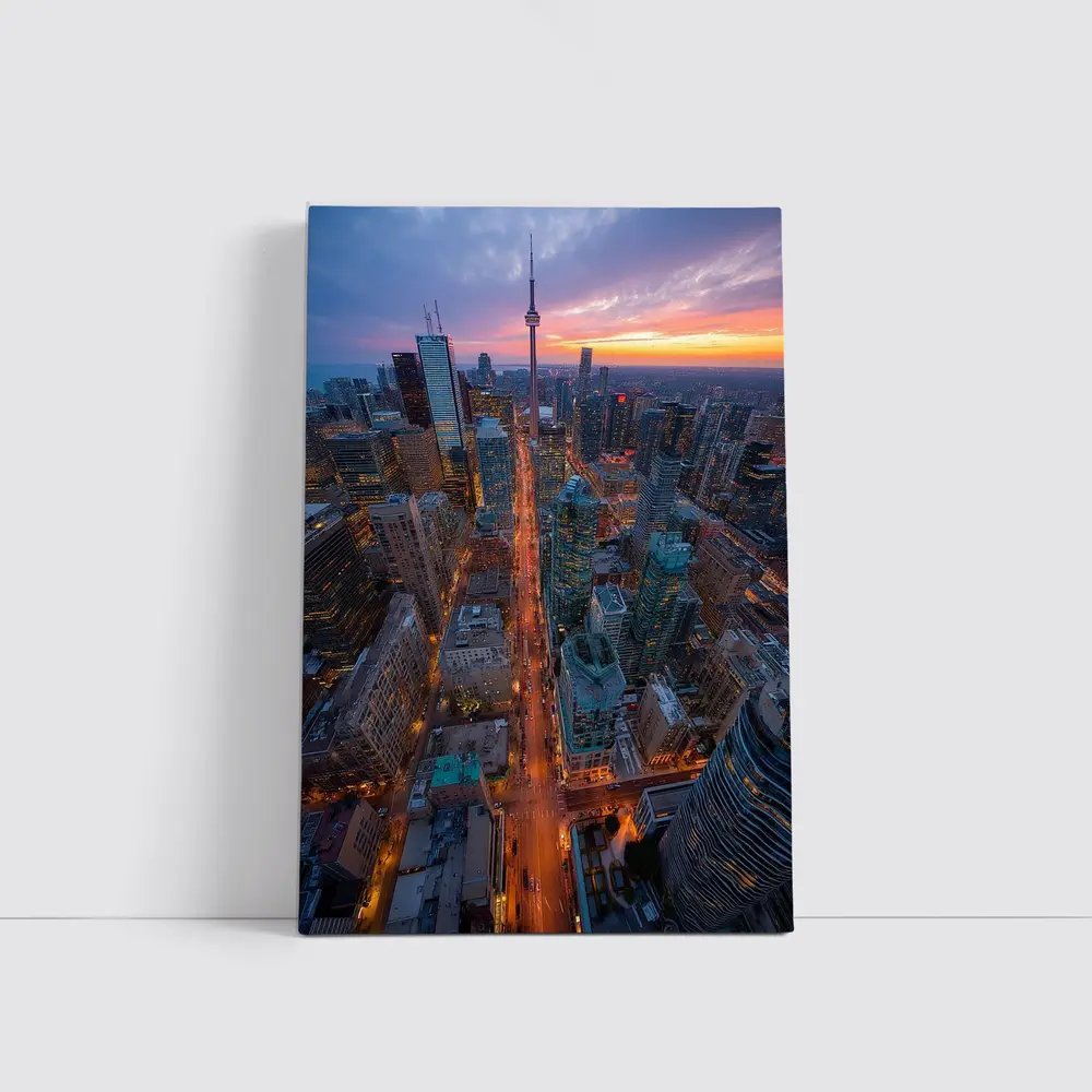 Toronto CN Tower Skyline at Sunset – Wall Art