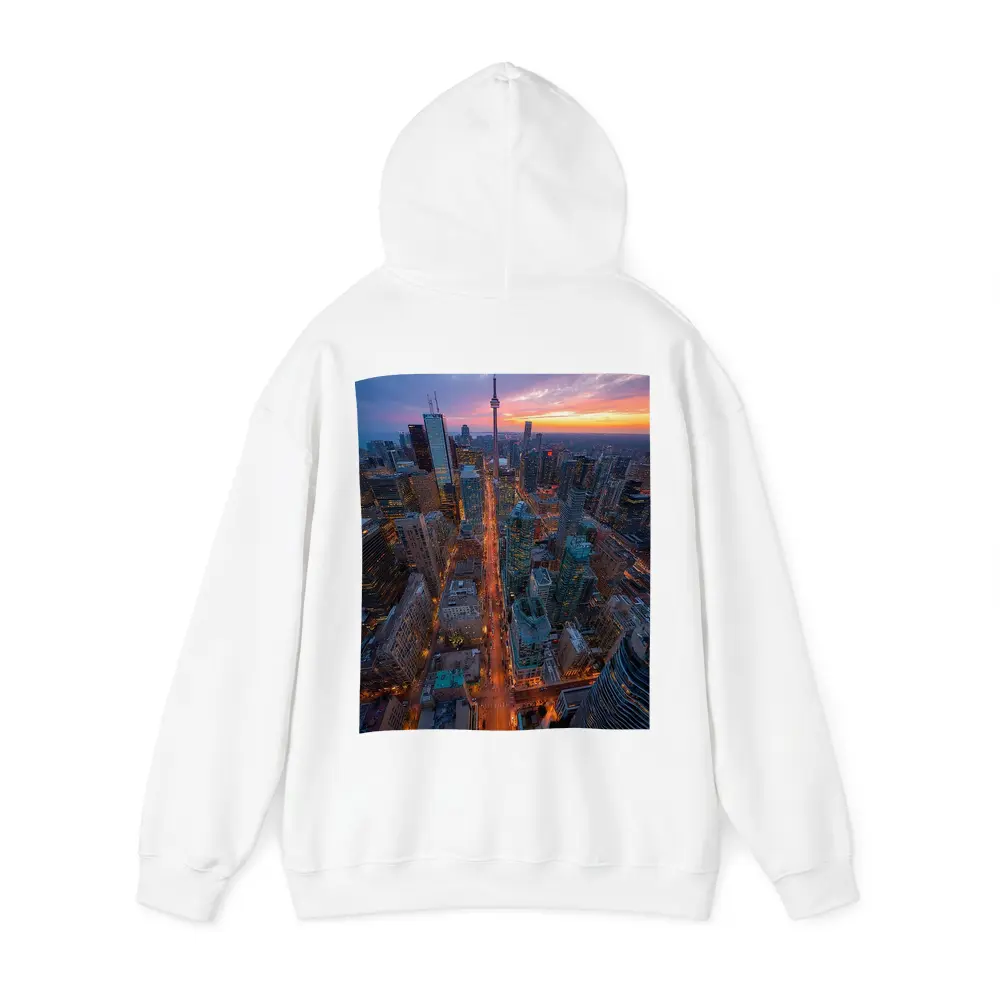 Toronto CN Tower Skyline at Sunset – Hoodies