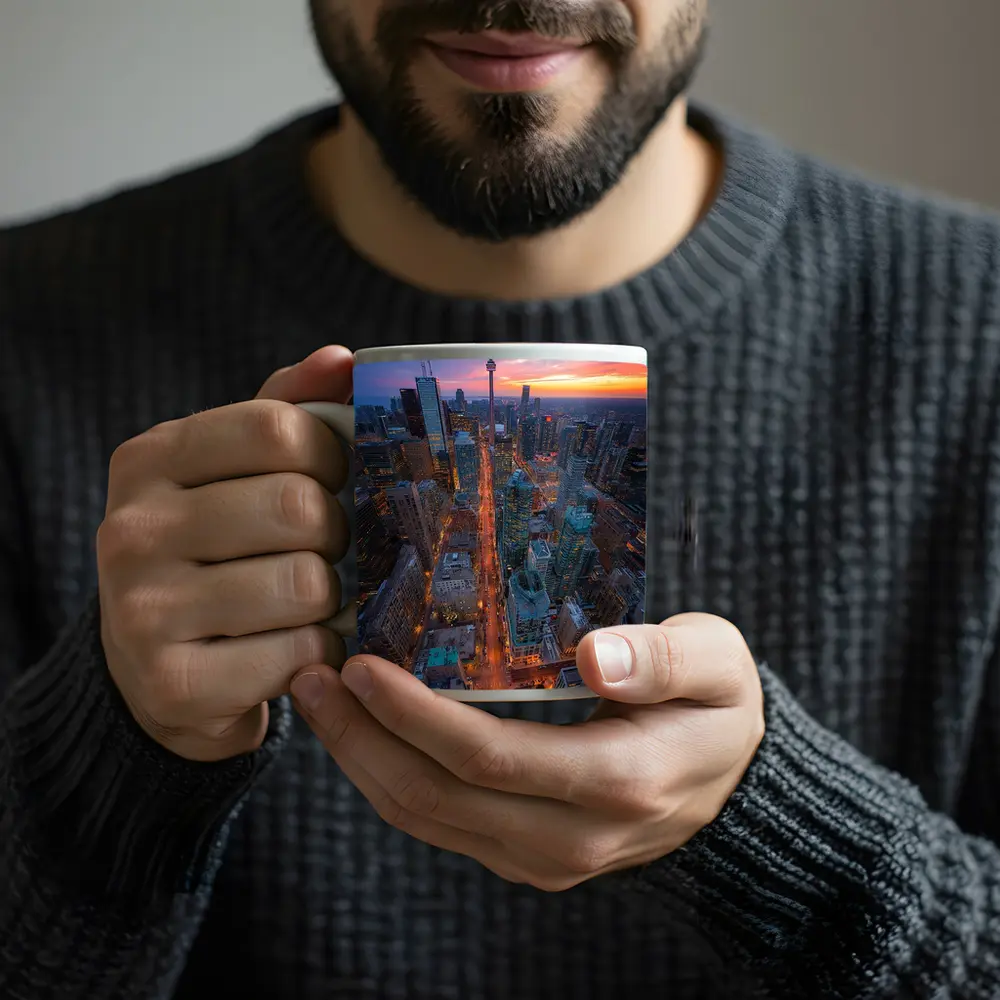 Toronto CN Tower Skyline at Sunset – Mugs