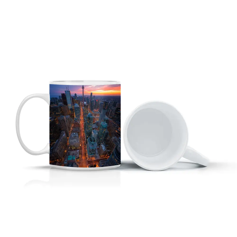 Toronto CN Tower Skyline at Sunset – Mugs