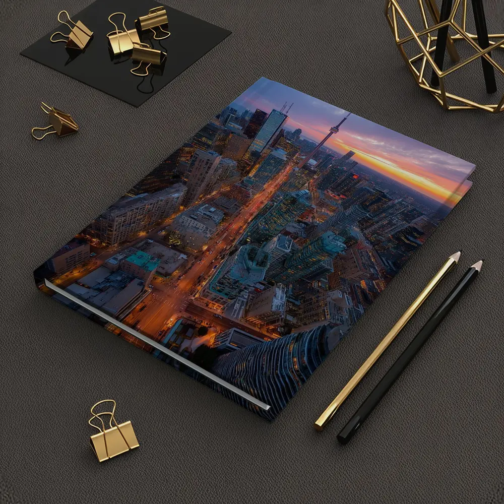 Toronto CN Tower Skyline at Sunset – Notebooks