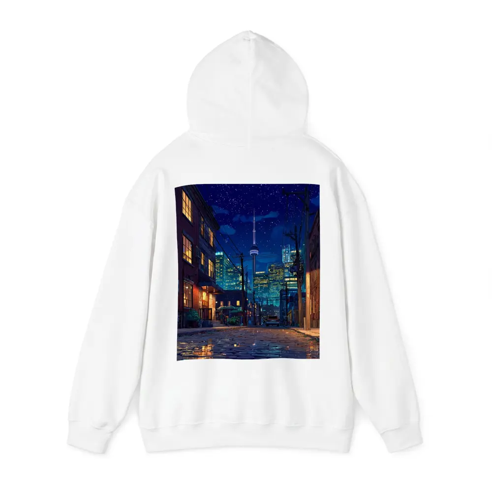 Toronto CN Tower Anime Night Street Scene – Hoodies