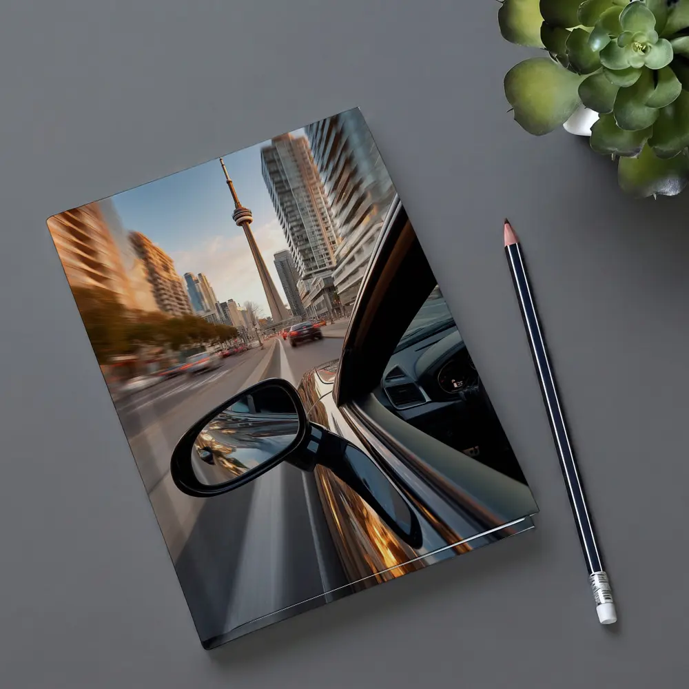 Car Side Mirror CN Tower Toronto Drive – Notebooks