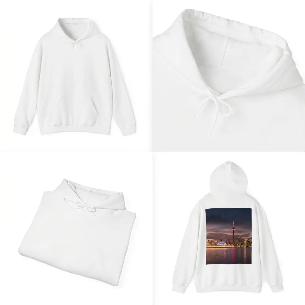 Toronto Skyline CN Tower Dusk Waterfront – Hoodies