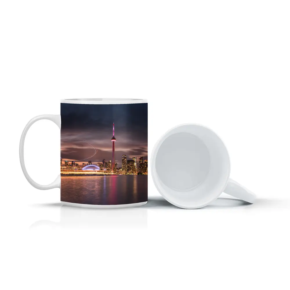 Toronto Skyline CN Tower Dusk Waterfront – Mugs