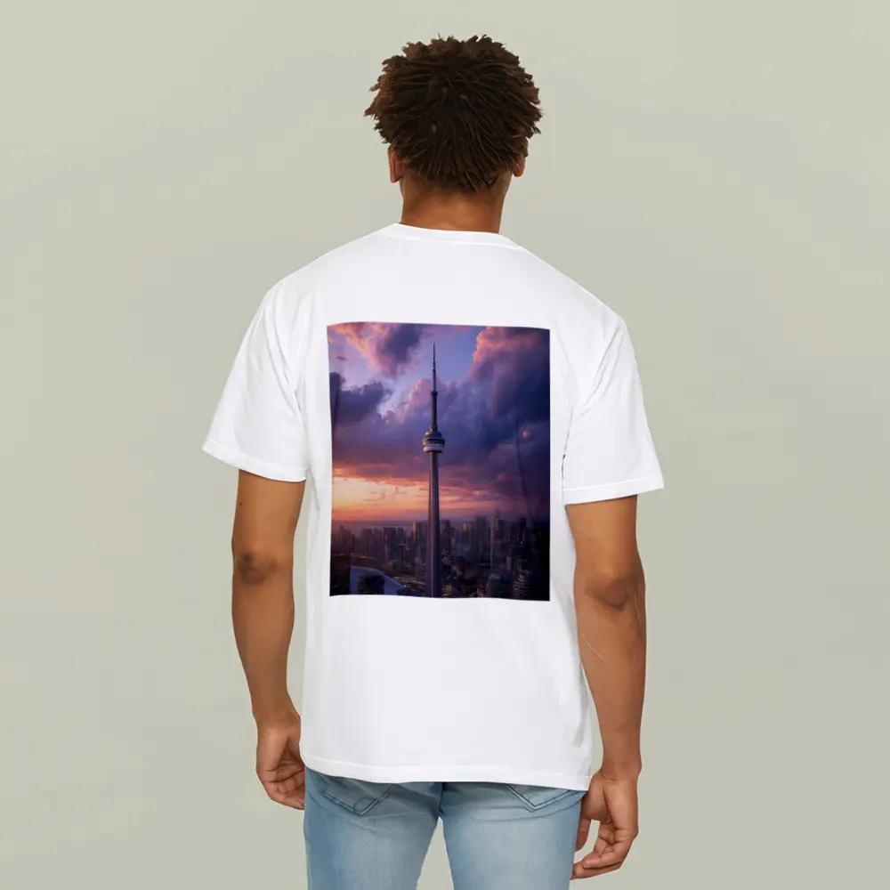 CN Tower Toronto Skyline Dramatic Sunset Sky – T-Shirts