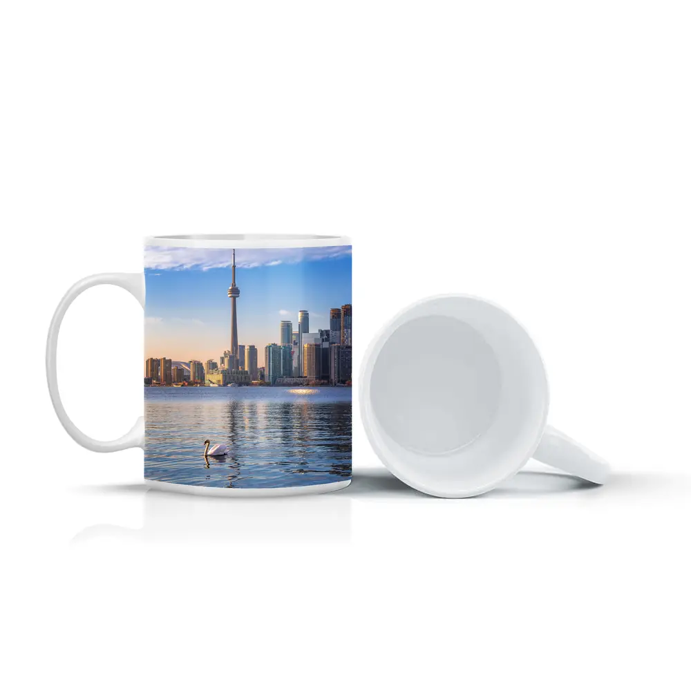 Toronto Skyline Swan on Lake Ontario – Mugs