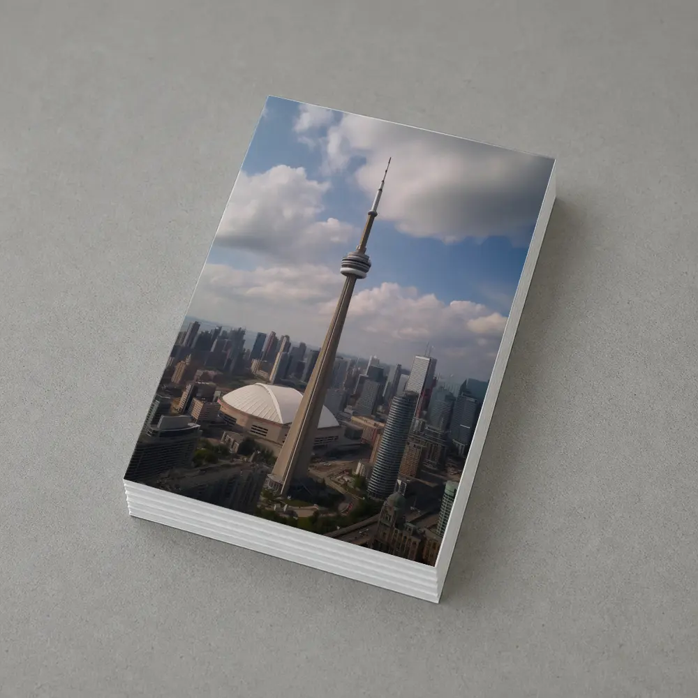 CN Tower Toronto Skyline Cloudy Day – Postcards