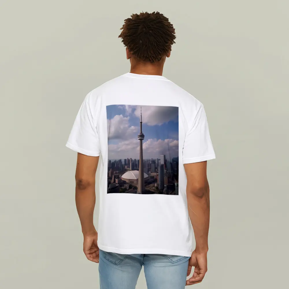 CN Tower Toronto Skyline Cloudy Day – T-Shirts