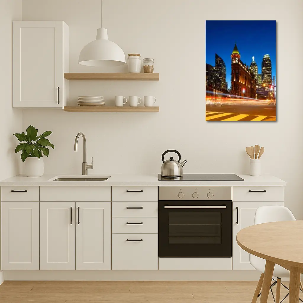 Gooderham Flatiron Building Toronto Night Lights – Wall Art