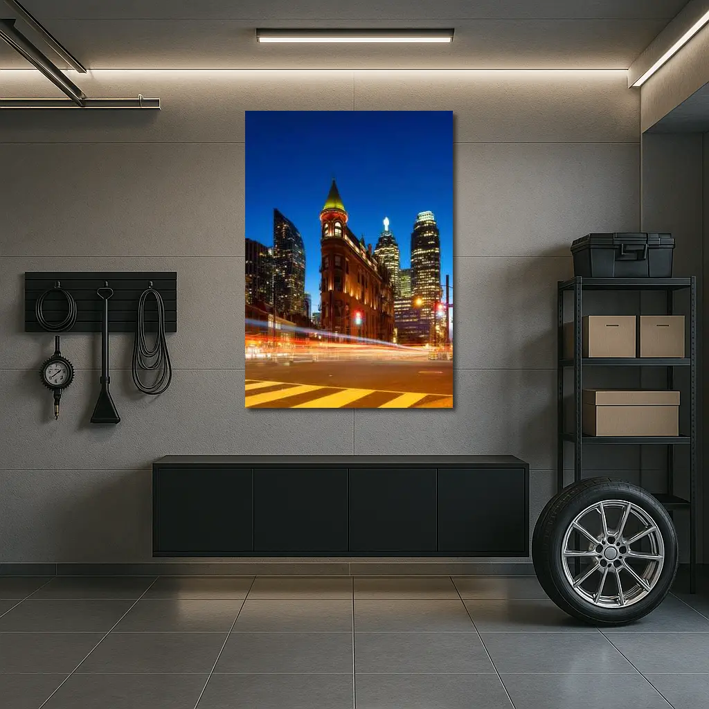 Gooderham Flatiron Building Toronto Night Lights – Wall Art