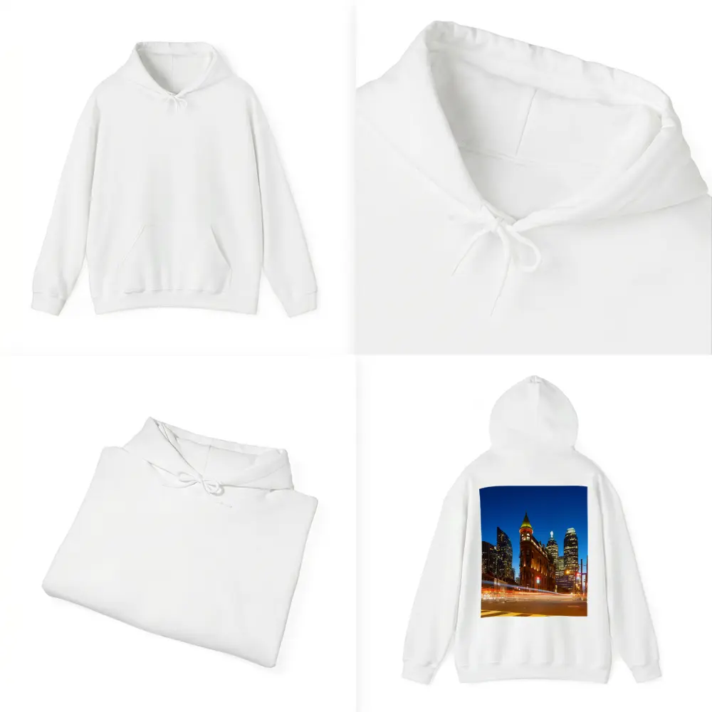 Gooderham Flatiron Building Toronto Night Lights – Hoodies