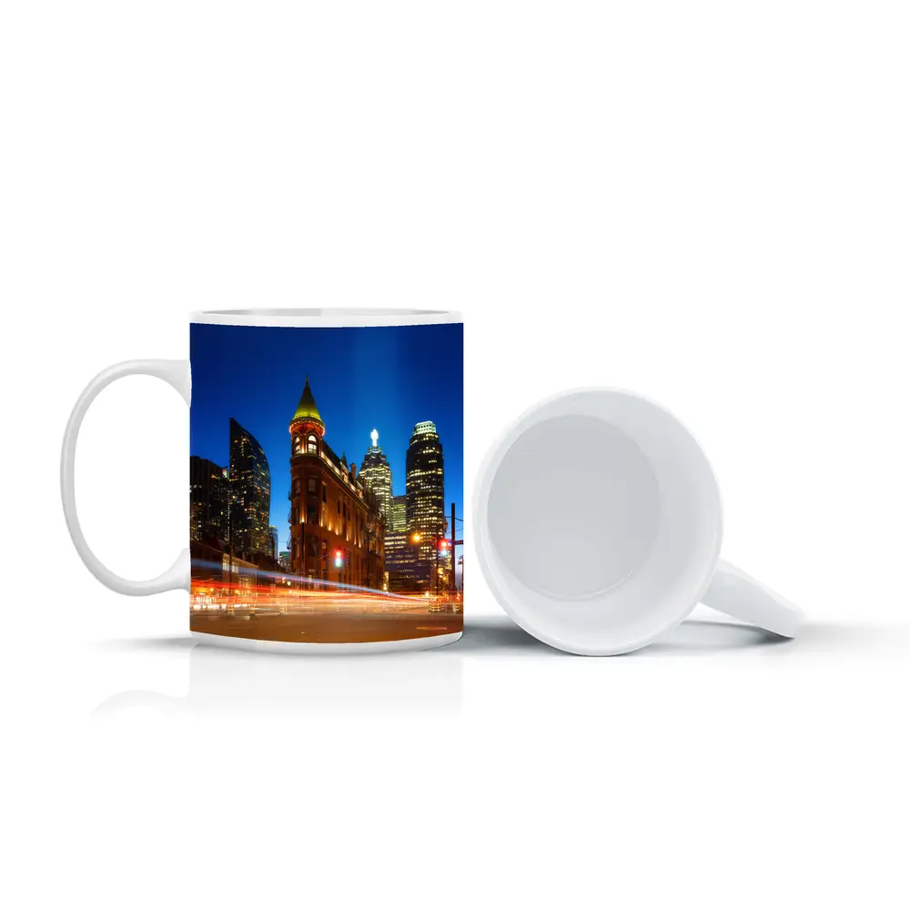 Gooderham Flatiron Building Toronto Night Lights – Mugs