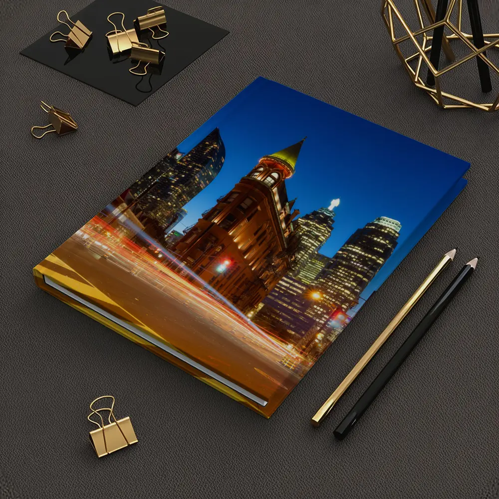 Gooderham Flatiron Building Toronto Night Lights – Notebooks