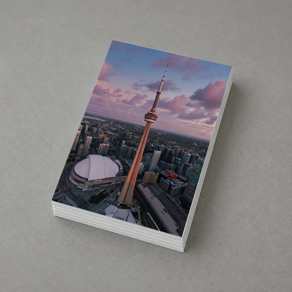 CN Tower Toronto Skyline Aerial Sunset View – Postcards
