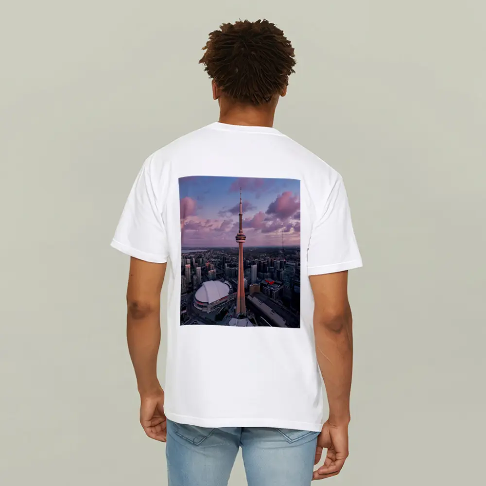CN Tower Toronto Skyline Aerial Sunset View – T-Shirts