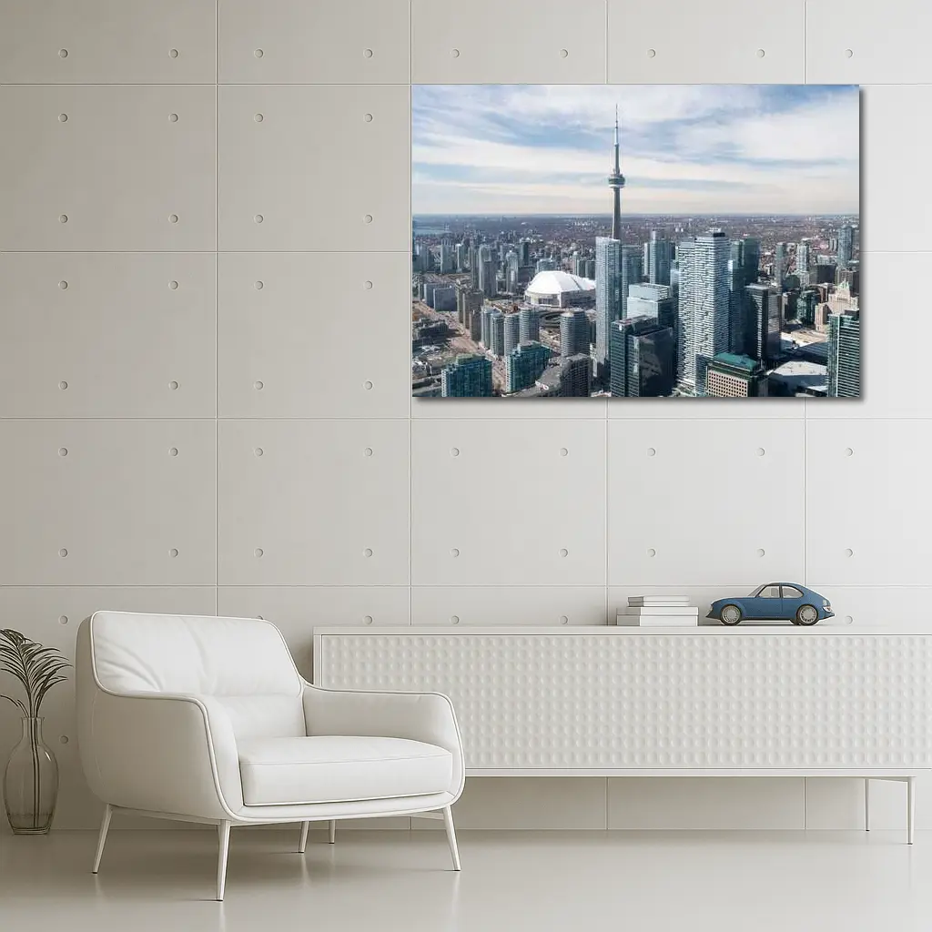 Toronto CN Tower Skyline Aerial City View – Wall Art