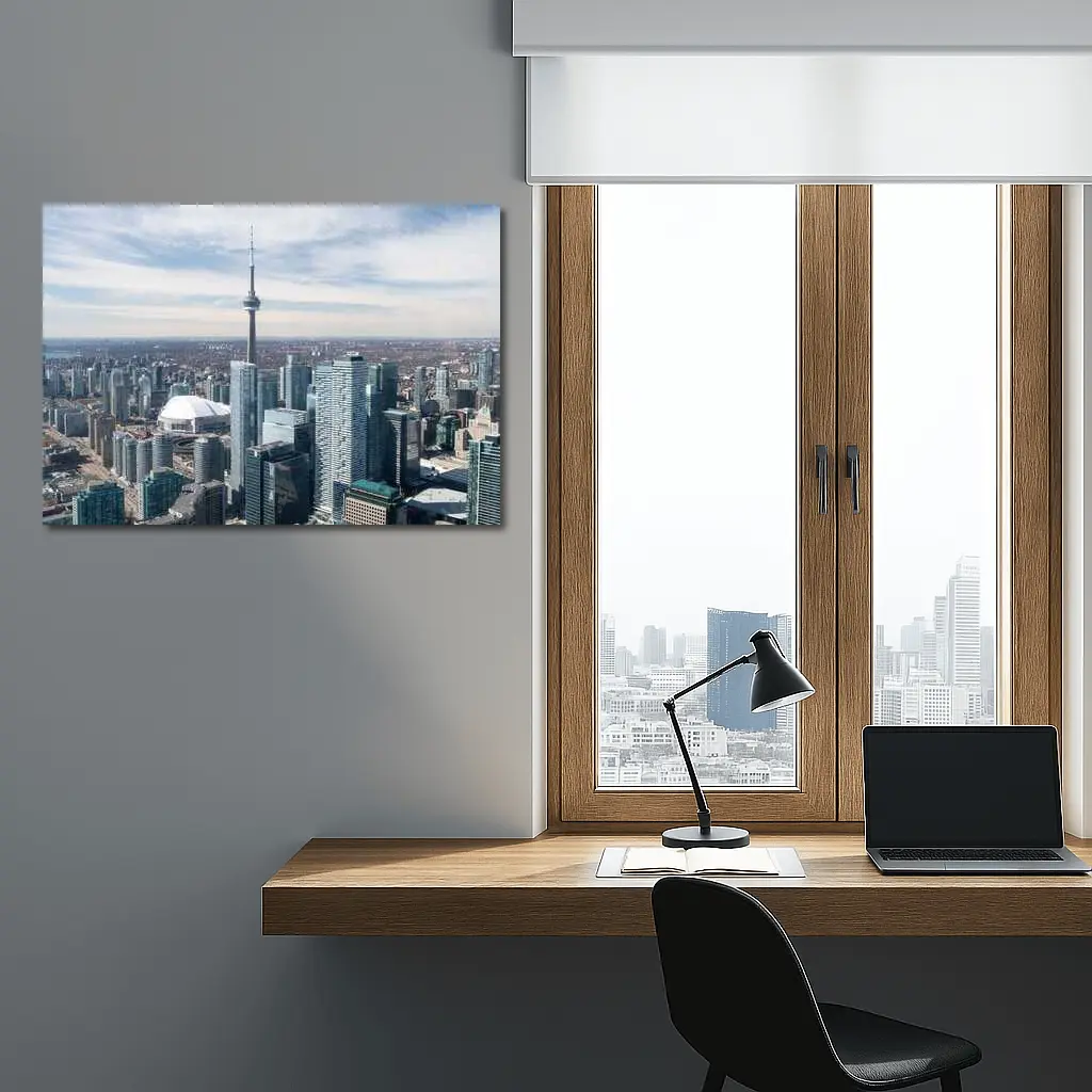 Toronto CN Tower Skyline Aerial City View – Wall Art