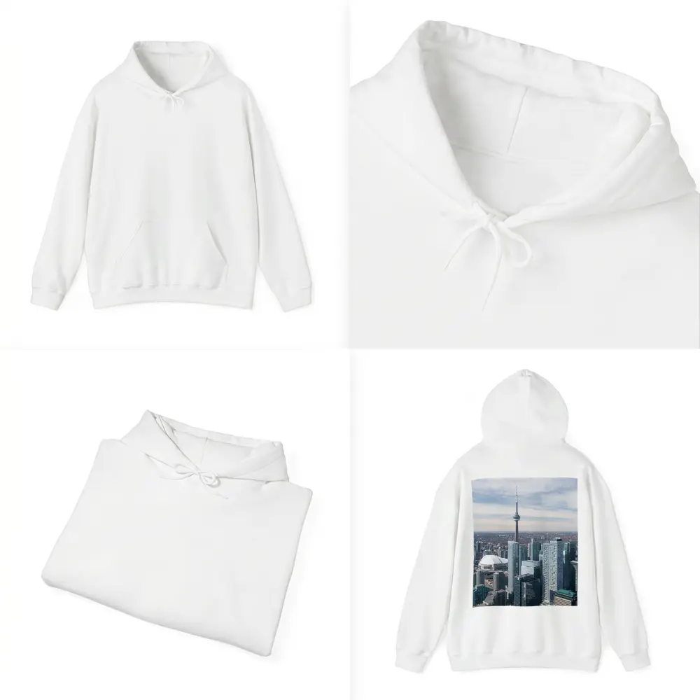 Toronto CN Tower Skyline Aerial City View – Hoodies