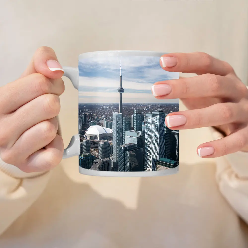Toronto CN Tower Skyline Aerial City View – Mugs
