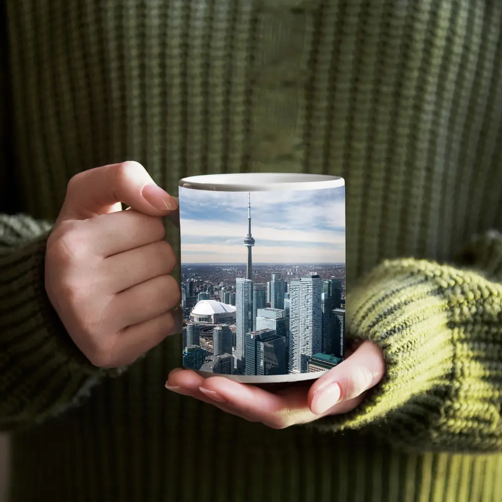 Toronto CN Tower Skyline Aerial City View – Mugs