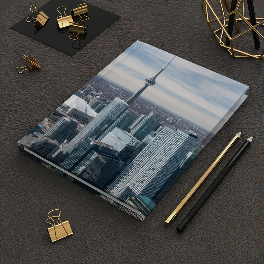 Toronto CN Tower Skyline Aerial City View – Notebooks