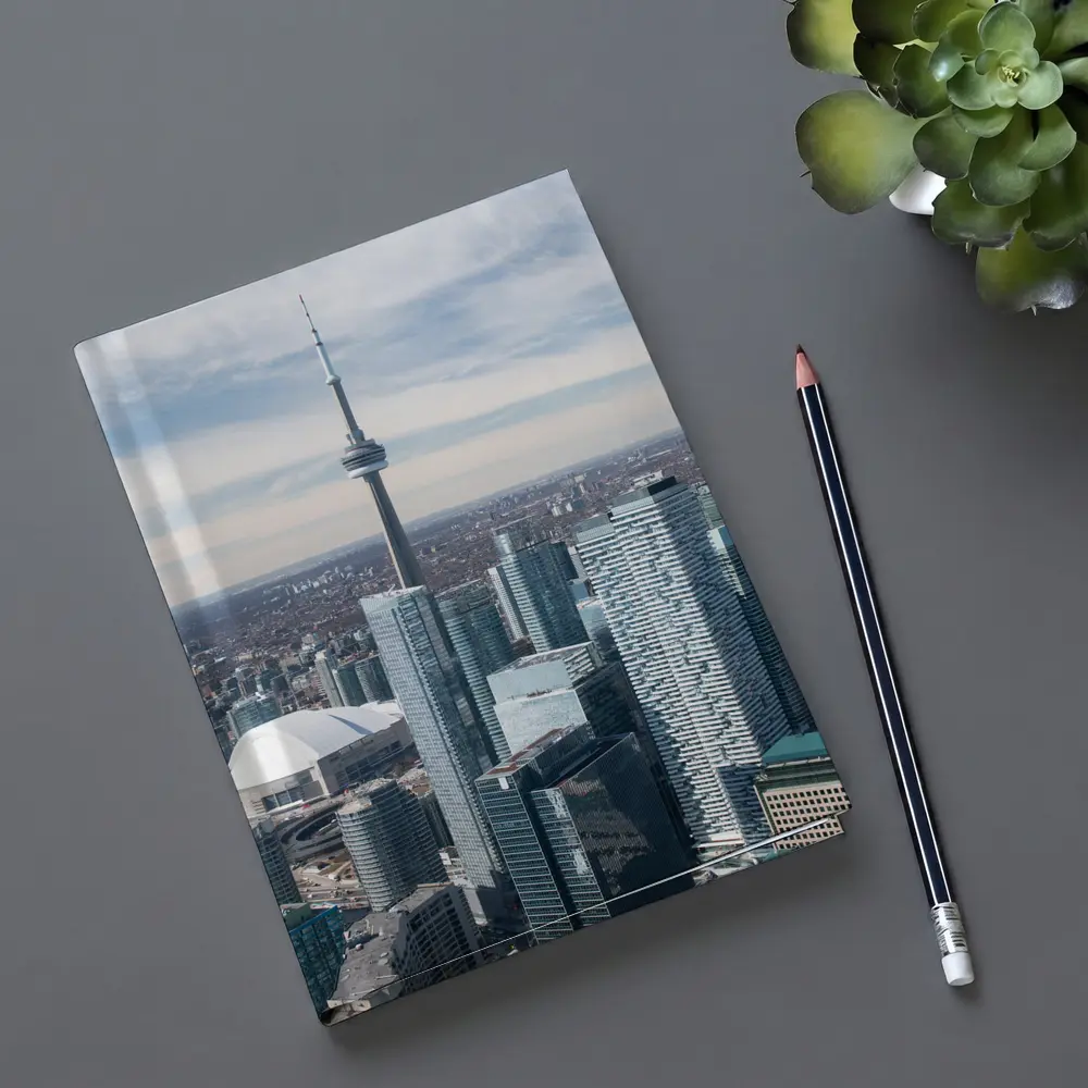 Toronto CN Tower Skyline Aerial City View – Notebooks