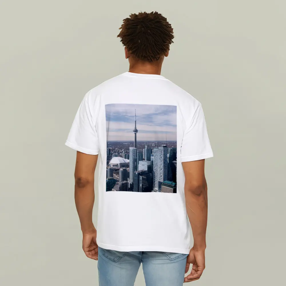 Toronto CN Tower Skyline Aerial City View – T-Shirts