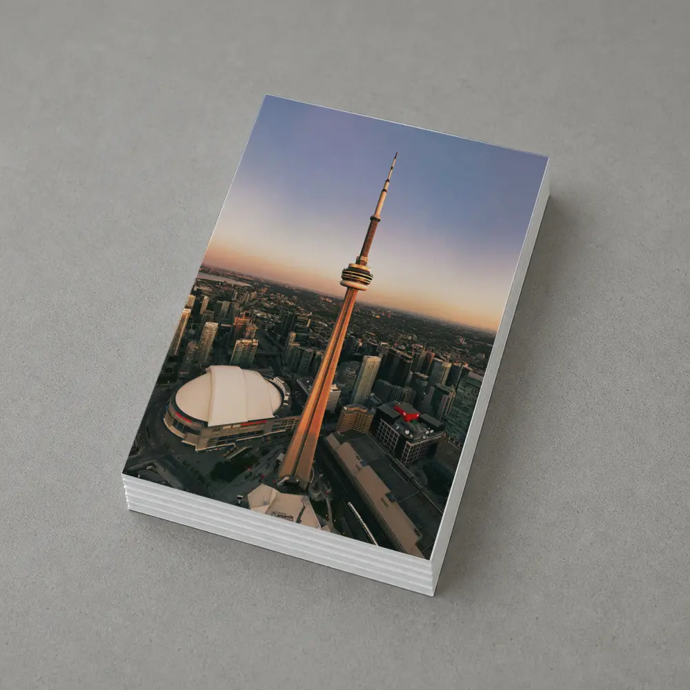 CN Tower Toronto Skyline Sunset Aerial View – Postcards