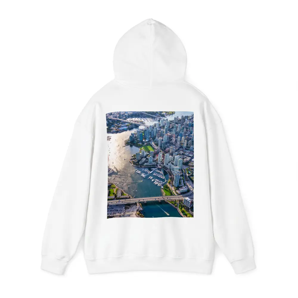 Vancouver Canada Aerial City Marina View – Hoodies