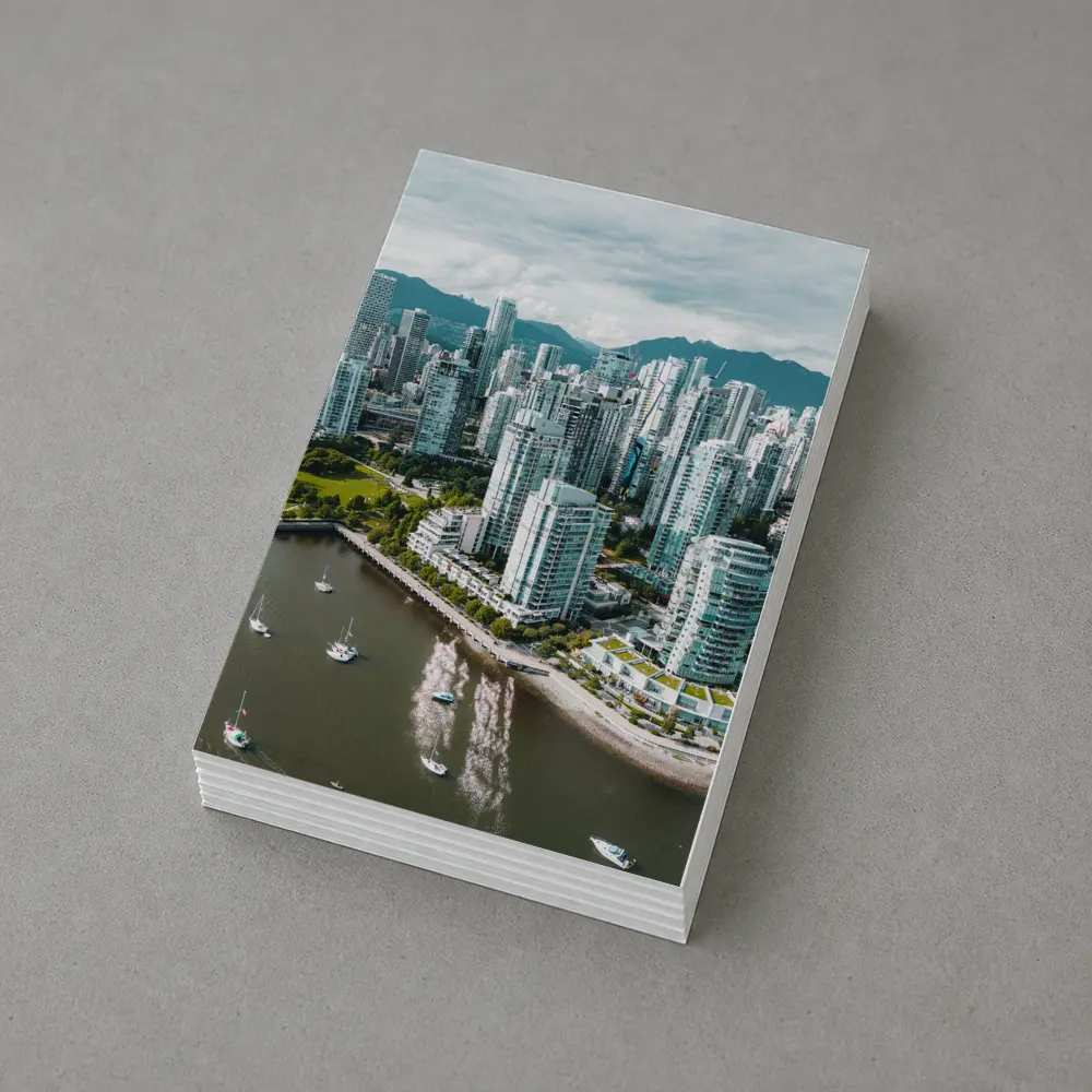 Vancouver Skyline Aerial View Mountains Bay – Postcards