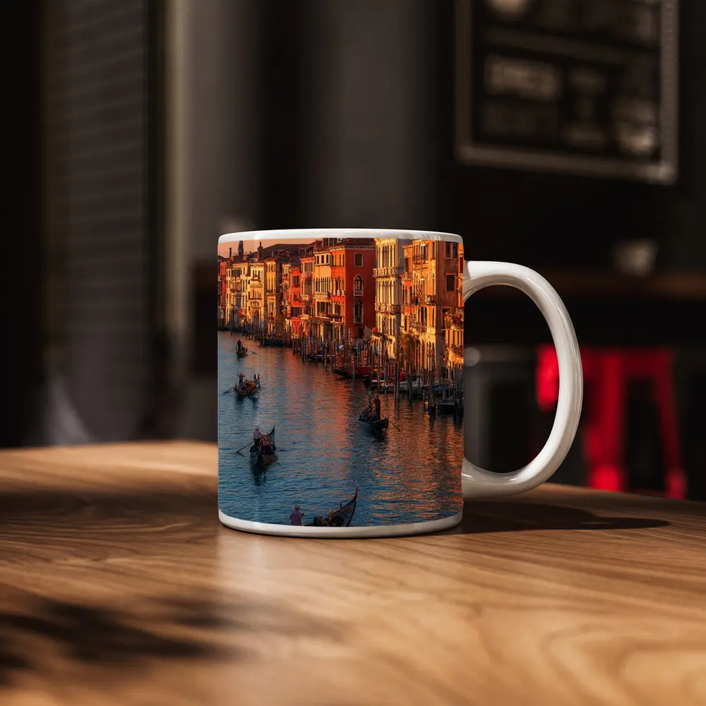 Venice Grand Canal Gondolas Sunset Italy – Mugs