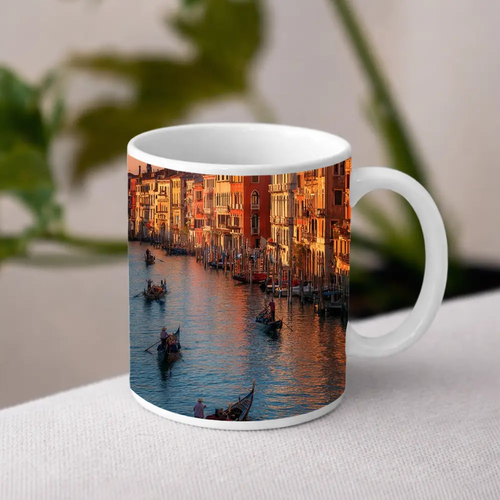 Venice Grand Canal Gondolas Sunset Italy – Mugs