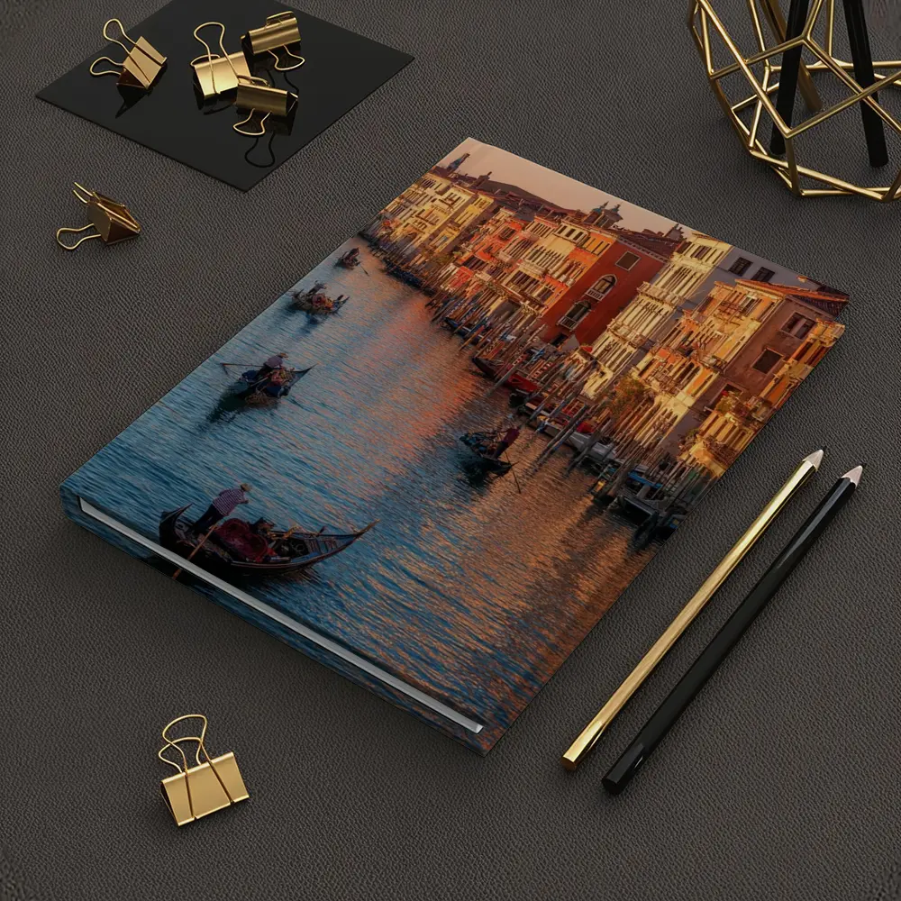 Venice Grand Canal Gondolas Sunset Italy – Notebooks