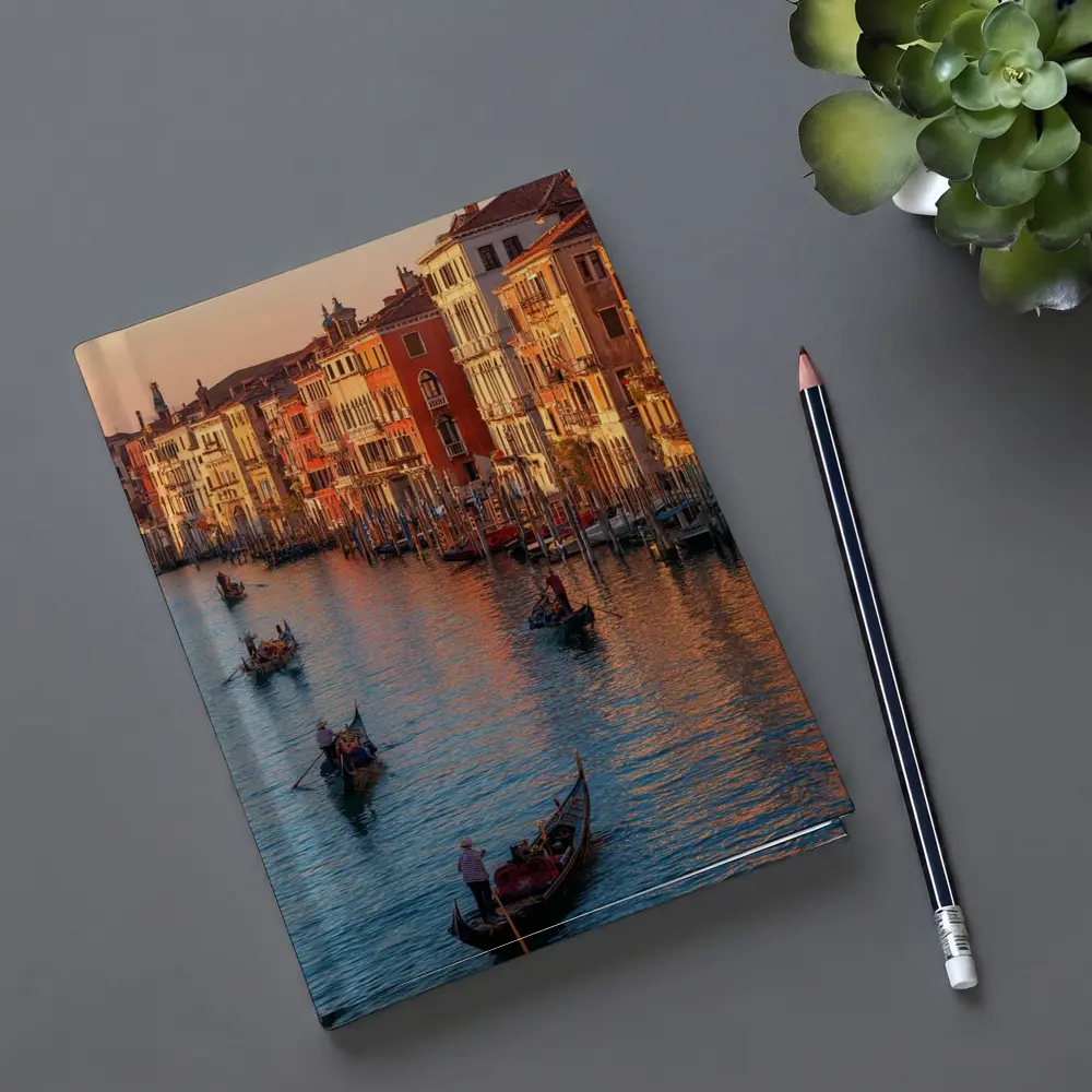 Venice Grand Canal Gondolas Sunset Italy – Notebooks