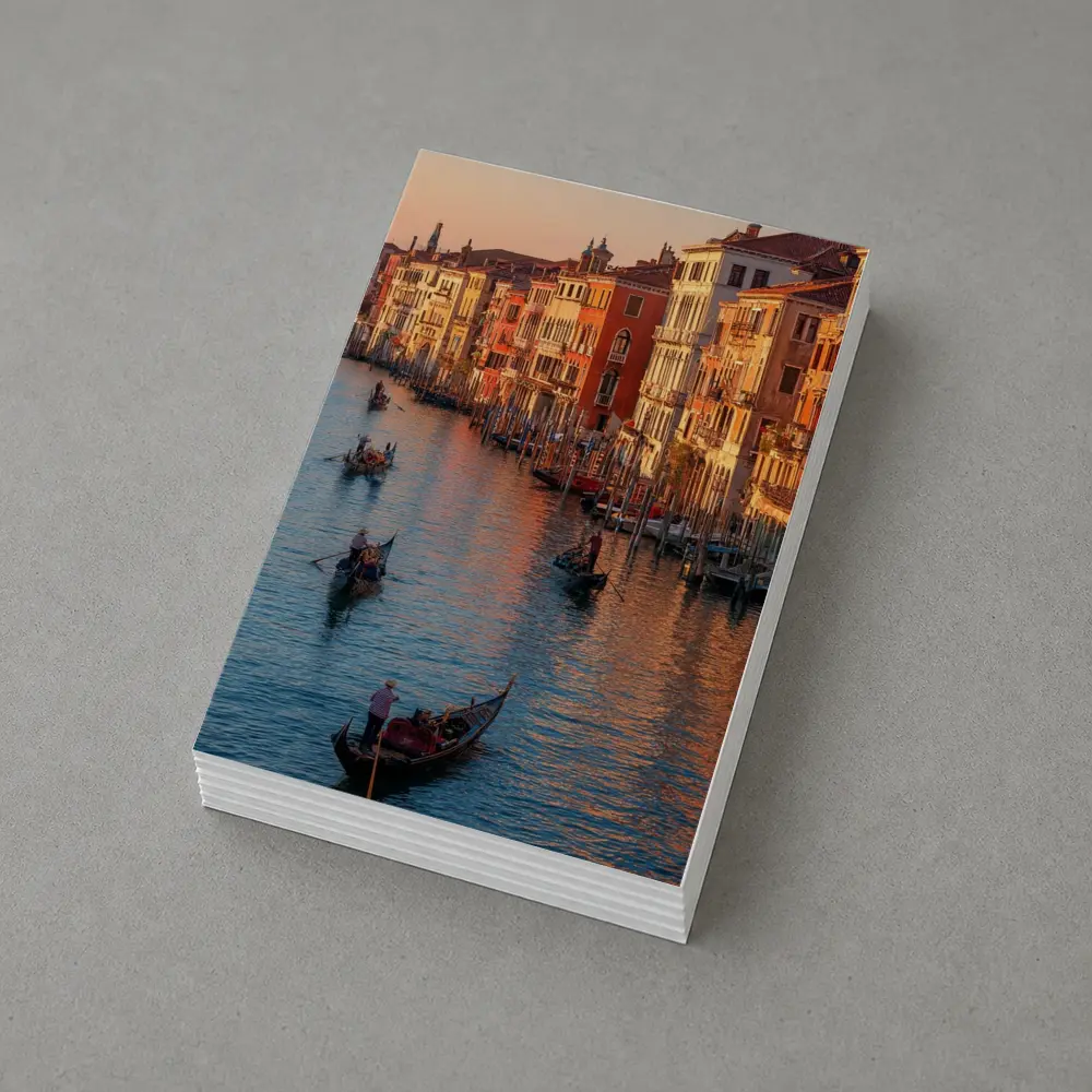 Venice Grand Canal Gondolas Sunset Italy – Postcards
