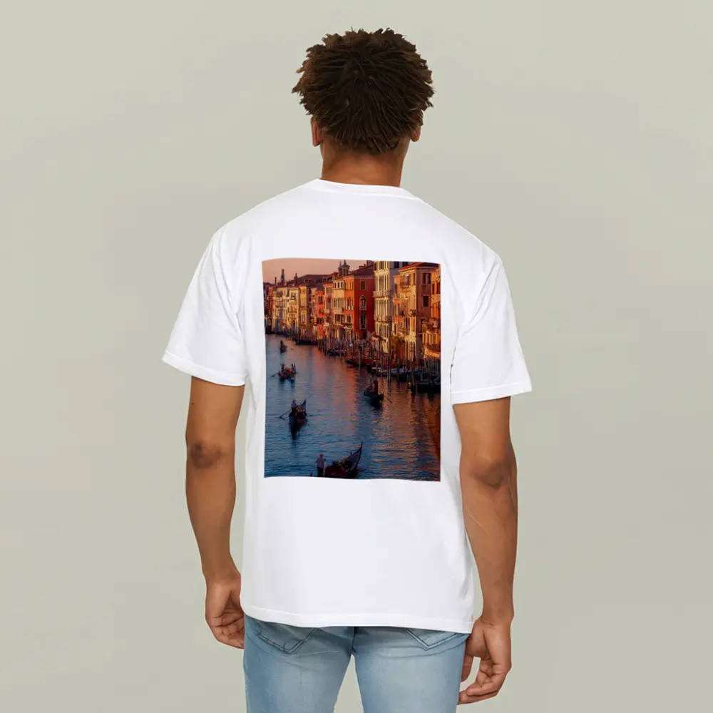 Venice Grand Canal Gondolas Sunset Italy – T-Shirts
